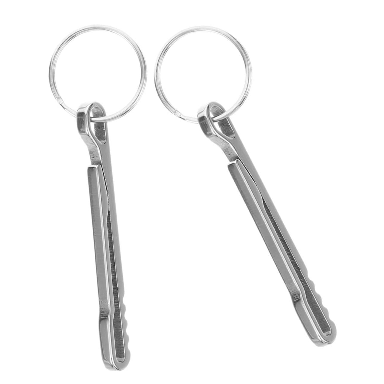 Abaodam Slim Stainless Steel Waist Clip Money Clip for Cards Cash Carabiner Keyring Compact Cash Holder