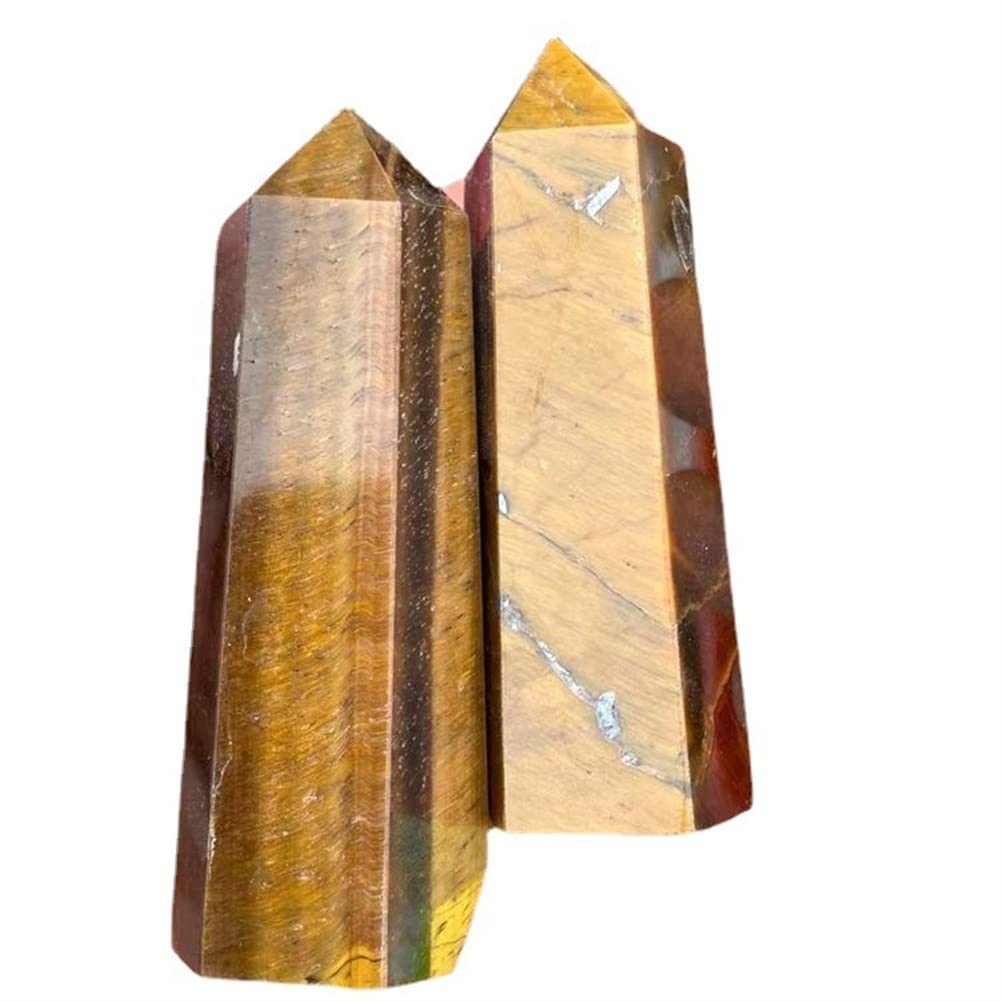 Ornements en cristal œil de Tigre AMUCK, idée cadeau colonne à pointe unique de 8-9cm