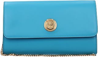 Versace Medusa Damen-Clutch, Leder, Blau