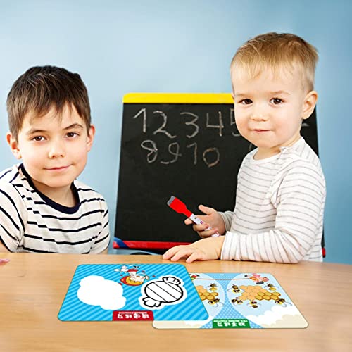 Crianças Brinquedos Montessori | Bloco de desenho jogo de correspondência de matemática - Almofada d