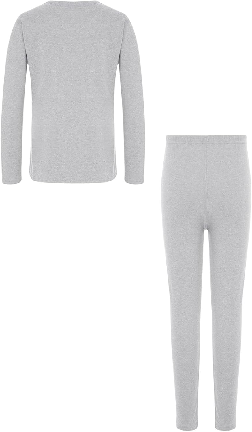 JEYPINMI Unisex Boys Girls Fleece Lined Homewear Thermals Long Johns Underwear Base Layer Top and Bottom Set