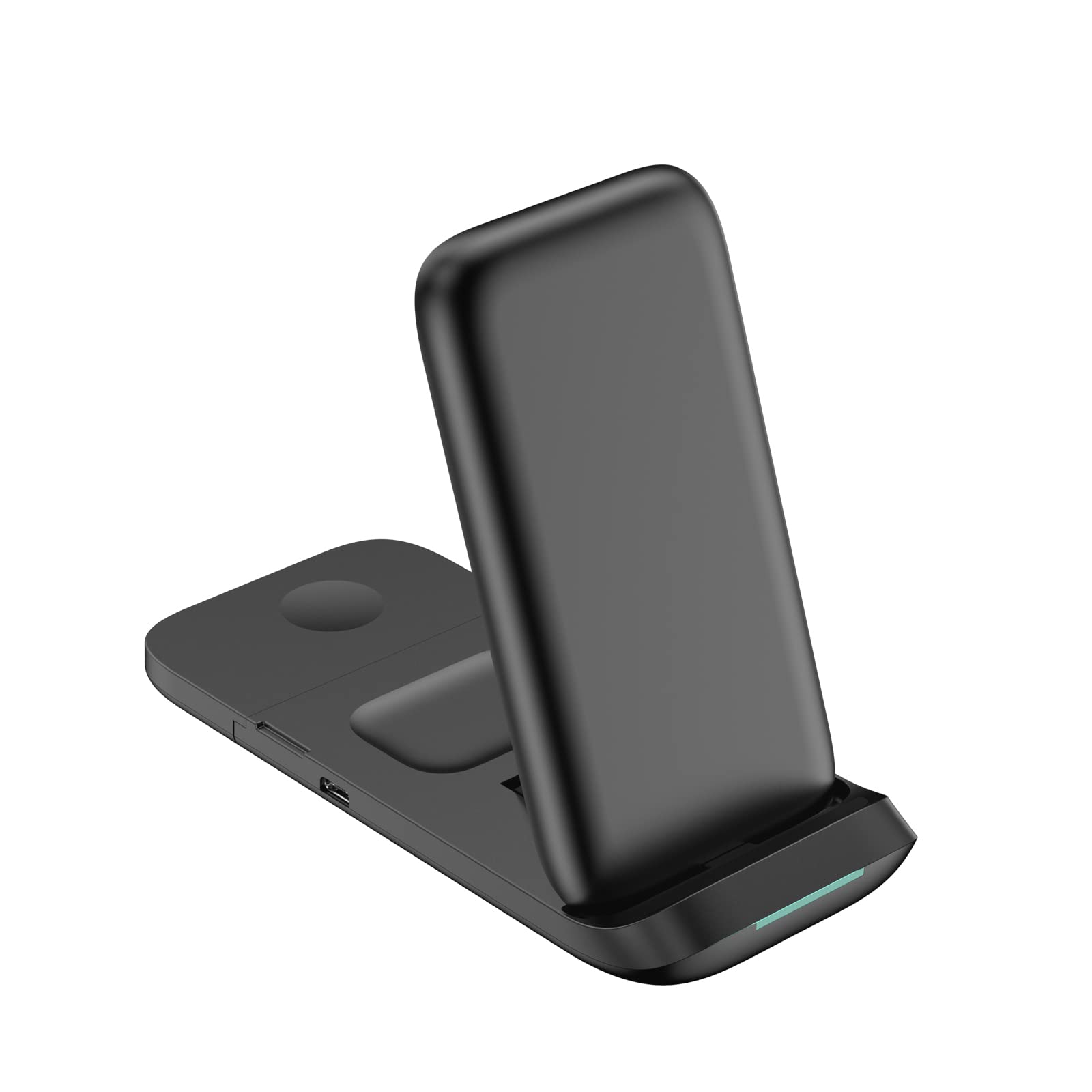 Chargeur sans fil Qi 3 en 1 pliable 15 W rapide pour smartphones Galaxy Qi Watch Pro
