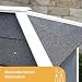 Kerbl Pet Nagerstall Villa, Kleintierstall, Nagerstall, 118x68x118cm, Holz, Hasen, Kaninchen, wetterfestes Dach