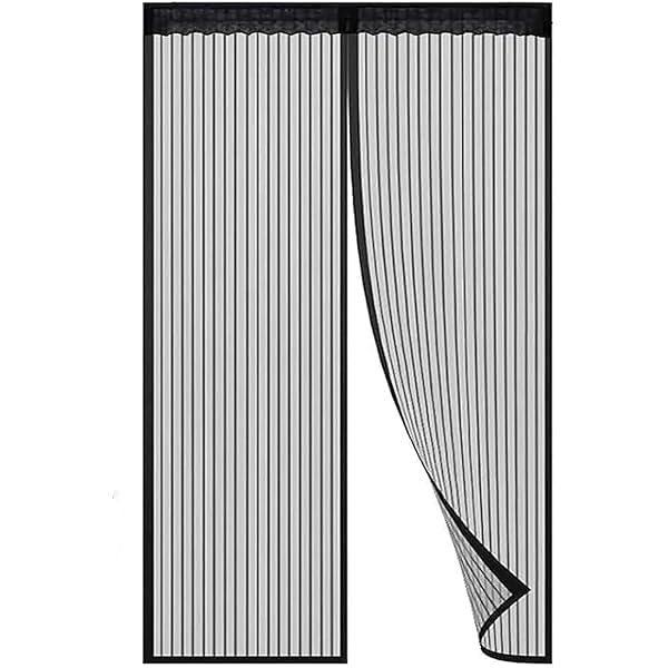 Magnetic Mosquito Door Net for Home | Heavy Duty Fine Mesh Screen with Automatic Magnetic Closure | Hands-Free Entry, Washable| Keeps Flies, Mosquitoes & Insects Out (6.8ft x 3.2ft)-image-21