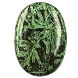 Amazing Gemstone Flower Stone Crystals and Healing Stones - Large Palm Stone Crystals Piedra - Crystal for Good Luck,Balanced Positive Energy,Meditation - Unique Stocking Stuffers and Birthday Gifts