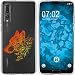 Produktbild PhoneNatic Case kompatibel mit Huawei P20 Pro Silikon-Hülle Floral Wolf M3-2