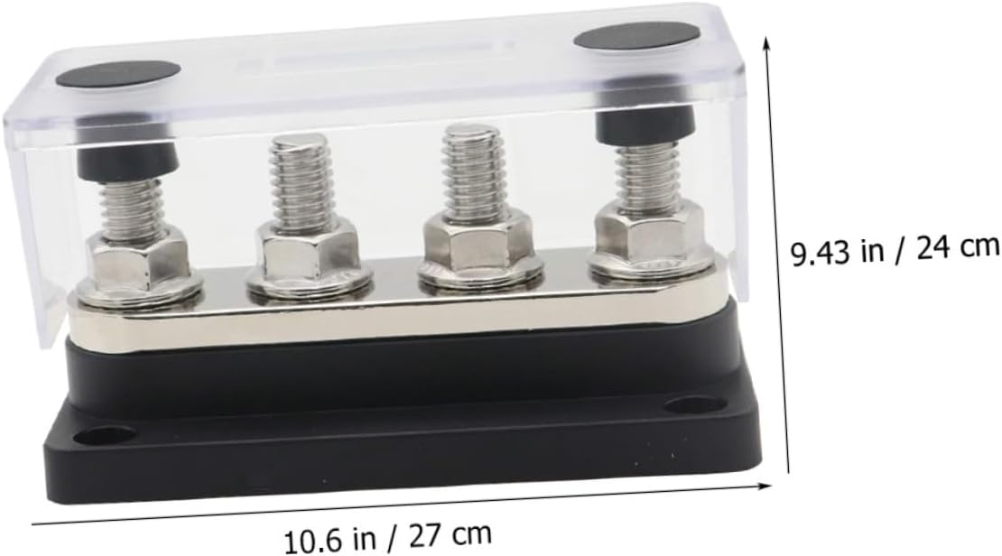 300a Battery Terminal Distribution Block High Wiring Strip Terminal Studs Busbar for Automotive
