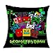 xububaihuodian Kissenbezüge Geo-me-Try Green Dash Soft Square Pillow Throw Case 18 X 18 inch Covers Set Cushion Pillowcase Sofa
