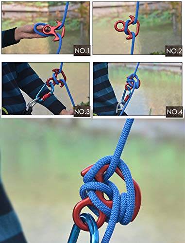 Aokwit 30Kn Rescue Figure, 8 Descender Large Bent-Ear Belaying And Rappelling Gear Belay Device Climbing For Rock Climbing Peak Rescue Aluminum-Magnesium Alloy (Black) #TOP6