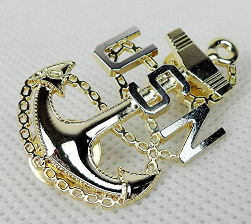 AnsonBoy SECONDA Guerra Mondiale US USN Navy Ufficiale Rispetto Cappello Pin Insignia Badge Regalo Militare