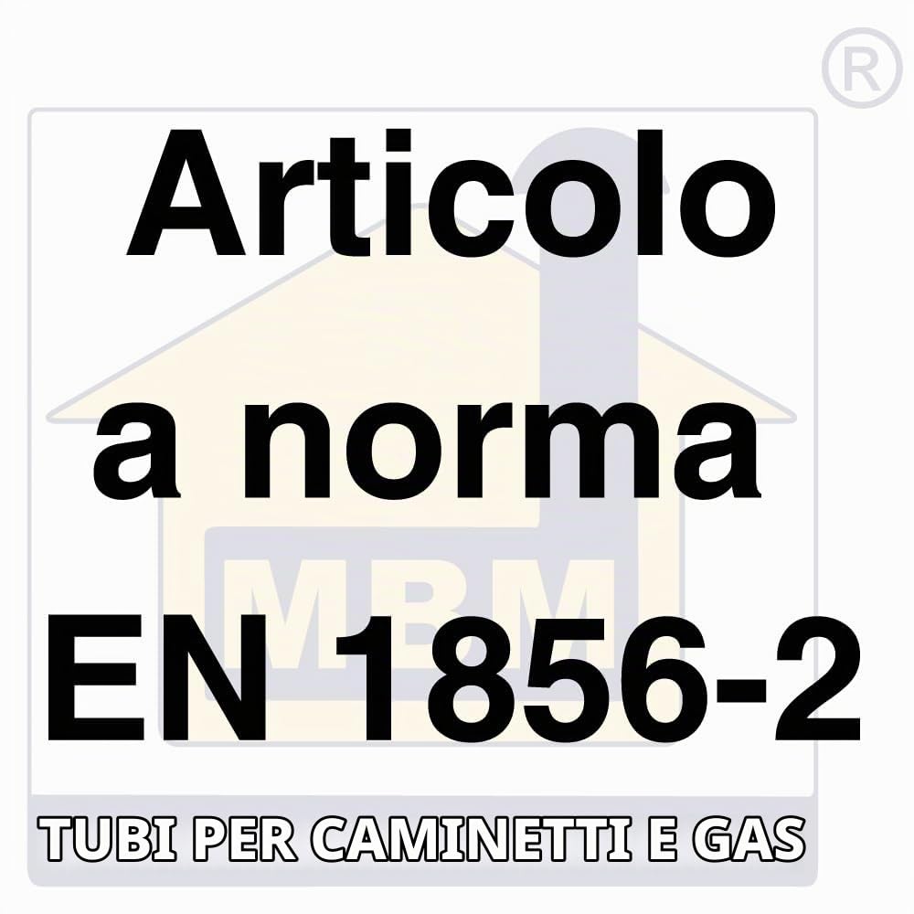 Canna fumaria parete doppia coibentata inox riduzione dp-ps maschio dn 150/200