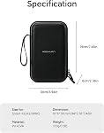 AOCHUAN Gimbal Case, Waterproof PU-EVA Carrier Case, Portable Travel Storage Bag for Smart XE/X2/XPro, Protective Hard Handheld Bag for 3-Axis Gimbal Stabilizer Accessories