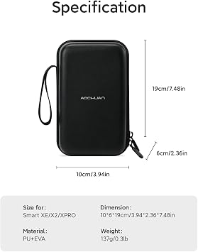 AOCHUAN 3-Axis Gimbal Stabilizer for Smartphone Smart X2 Black AI & B20 Storage Bag