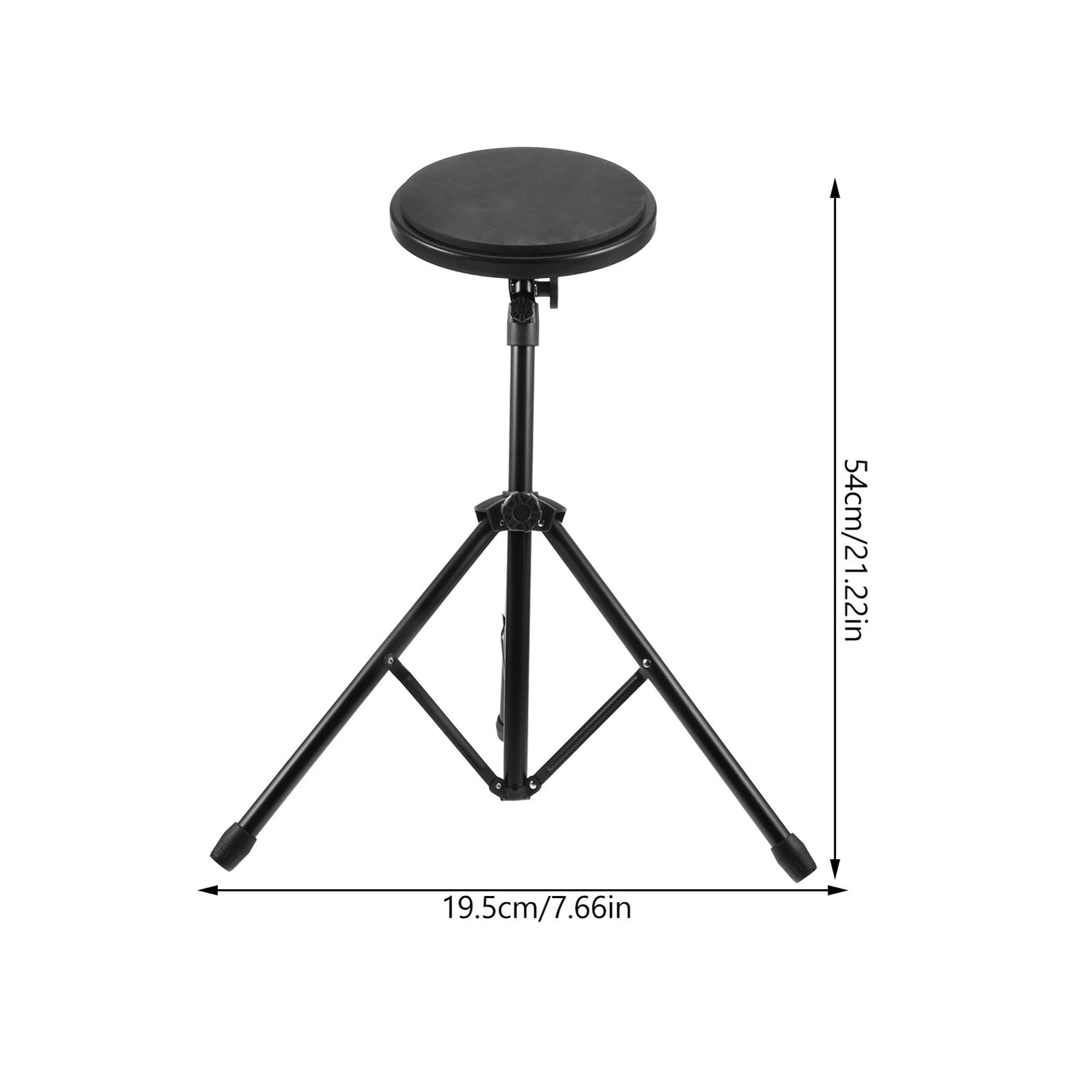 Set de Práctica de Batería Silencioso de 8 Pulgadas, Pad de Goma Negro para Batería, Alfombra Insonorizada y Accesorios para Bateristas Principiantes en Apartamentos y Estudio