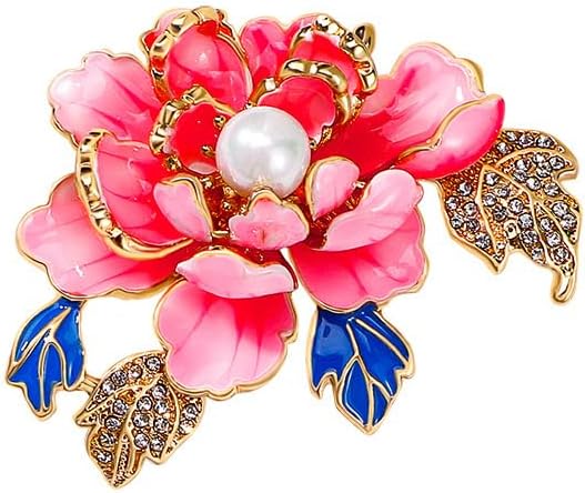 Pink Peony Flower Brooch, Antique Style, Pearl Flower, Chest Flower, Elegant Temperament, Cheongsam, Clothes, Brooch Accessories