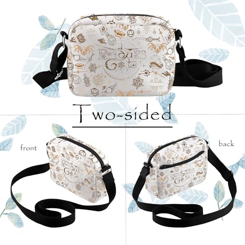 TOBGBE BG3 Merch BG3 Quotes Crossbody Purse Bag Astarion Fans Adjustable Shoulder with Strap Role Play Game Lover Gifts2