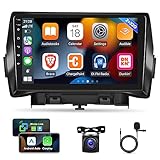 [2G+32G] Android Car Radio for Ford Escape Kuga 2013-2019, 9 inch Touch Screen Car Stereo, Apple Carplay/Android Auto/1080P/Bluetooth/WiFi + AHD Backup Camera + MIC
