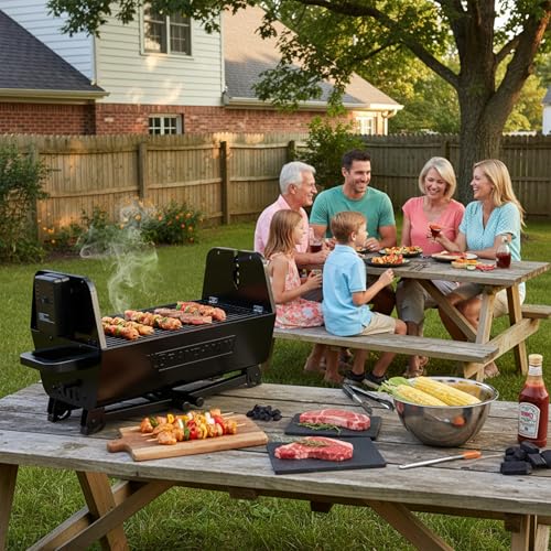 Brand‑Man 2-in-1 Charcoal BBQ Grill thumbnail 2