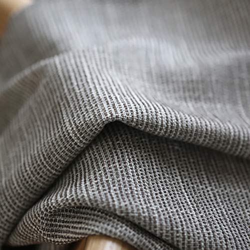 Vogol Chenille Jacquard Elegant Curtains Simple Style Grommet Window Panels For Bedroom Living Room,Two Panels, 42X84, Gray #TOP4