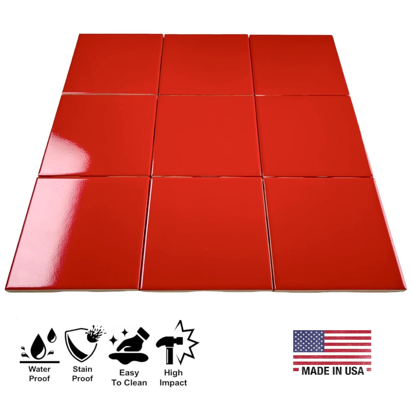 Amazon.co.jp: Tenedos 4インチ セラミックタイル 4.25インチ