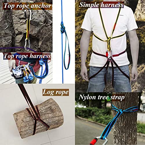 Xinda 16Mm Nylon Sling Climbing Runner 22Kn/4840Lb Ce Uiaa Certified, Sewn Runner For Rock Climbing, Mountaineering, Rappelling, Hiking, Emergency Gear #TOP5