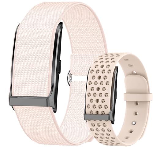 HERFST Smart Health Wristband, Bluetooth Connected Wearable Fitness Tracker, 1ATM Water Resistant, Smart Bracelet, Multiple Data Monitoring Functions, Sleep & Step, 127 Exercise Modes, 2 Bands