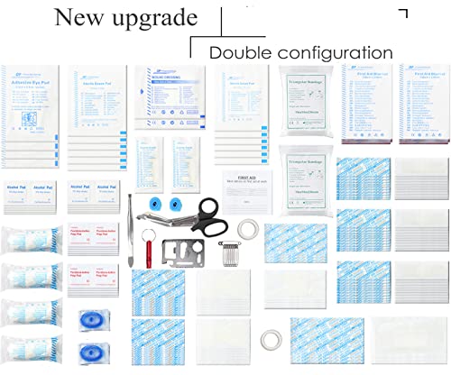 Shbc Waterproof First Aid Kit (228Pcs) With All Basic Or Advanced Supplies You Need. Suitable For Emergencies At Home Or Outside, Travel, Home, Camping, Green #TOP3