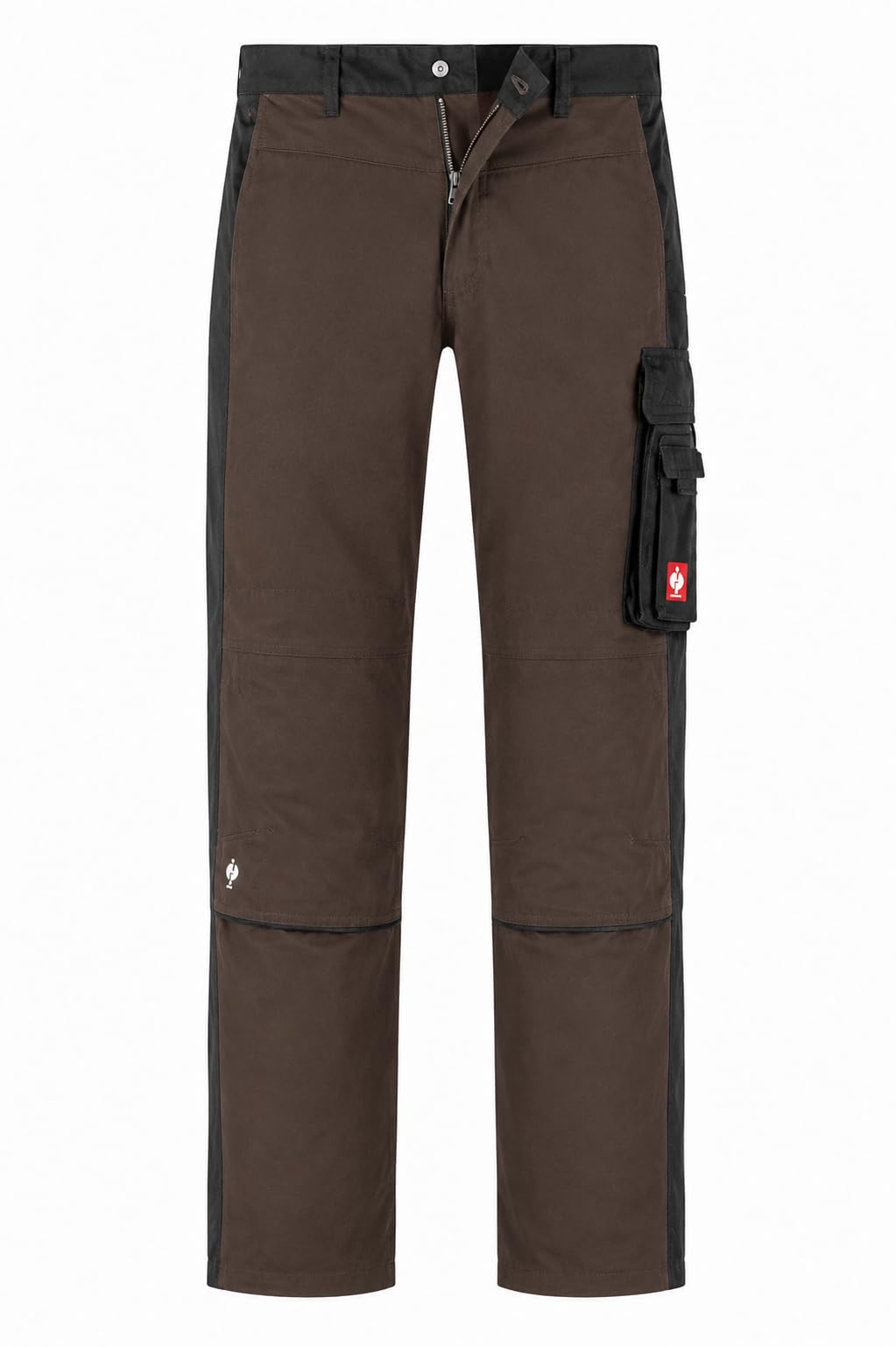 Generisch e.s.Active Bundhose Herren – Robuste Arbeitshose mit Flexbelt & Kniepolstertaschen braun/schwarz