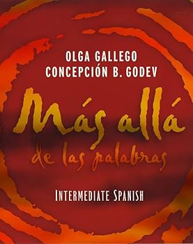 Paperback Mas alla de las palabras: Intermediate Spanish Book