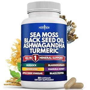 NEW AGE Sea Moss Black Seed Oil Ash...