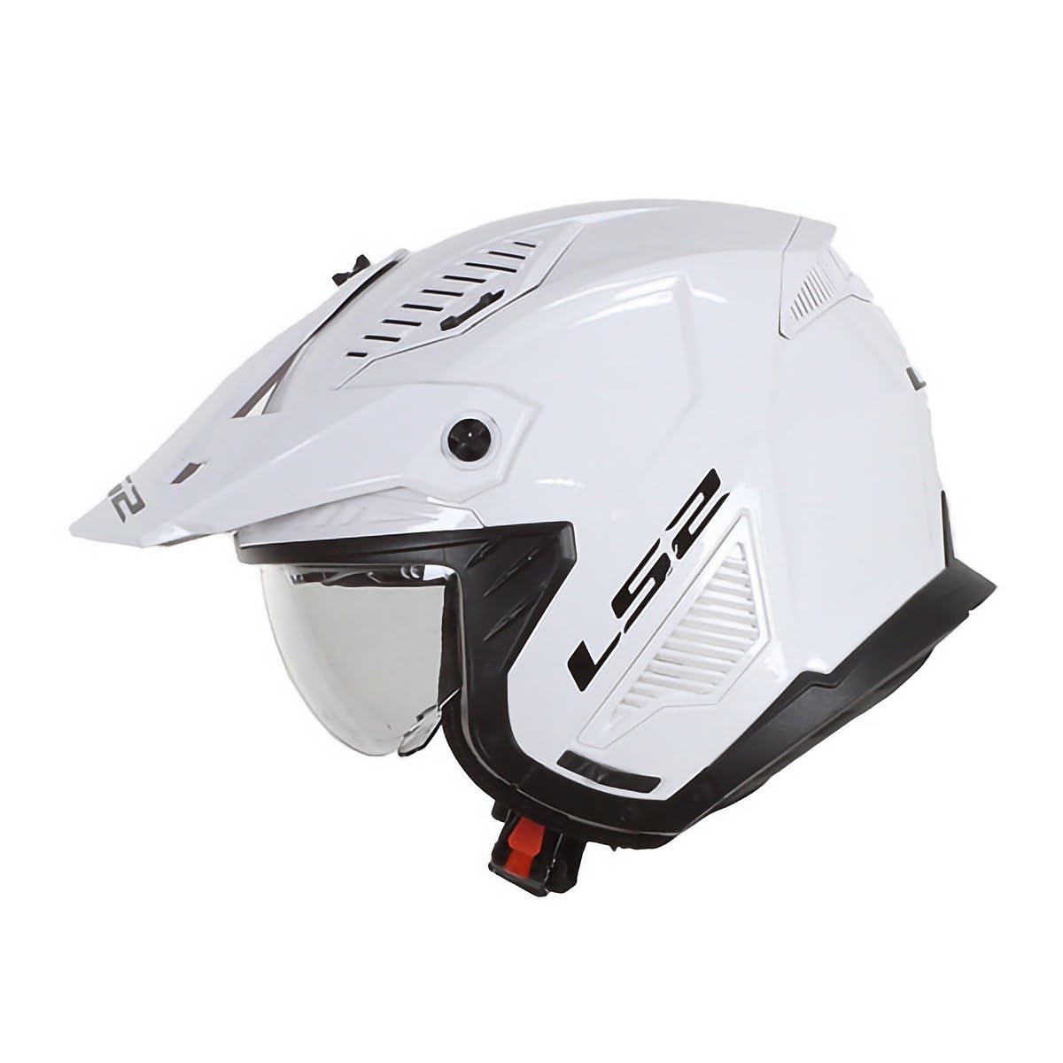 LS2, Casque moto jet modulable DRIFTER Solid Blanc, XL