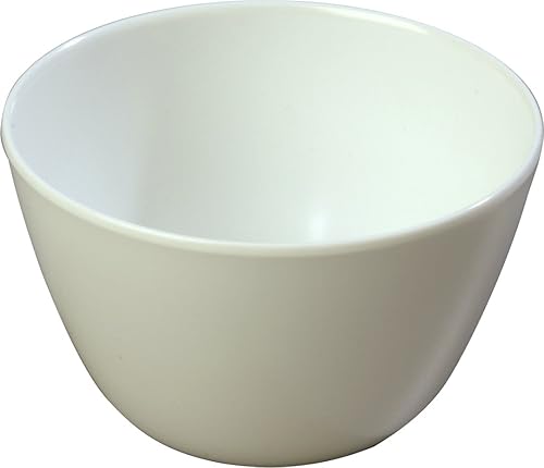 Carlisle FoodService Products Kingline - Tazón de plástico reutilizable para sopa para el hogar y restaurantes, melamina, 8 onzas, color blanco