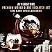 Atterstone Whiskey Decanter Set. Handblown Glass Globe Decanter Whisky Decanter Sets for Men. Crystal Decanter Whisky Gift Set. Bourbon Scotch Decanter Set Includes 2 Whiskey Glasses & Chilling Stones