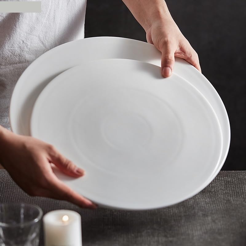 Forniture Per Feste Piatto rotondo in ceramica Piatto da bistecca Piatto da bistecca Stoviglie for la casa Piatti da dessert Vassoio for snack Ristorante Hotel Piatto di pasta Articoli for la casa Pia