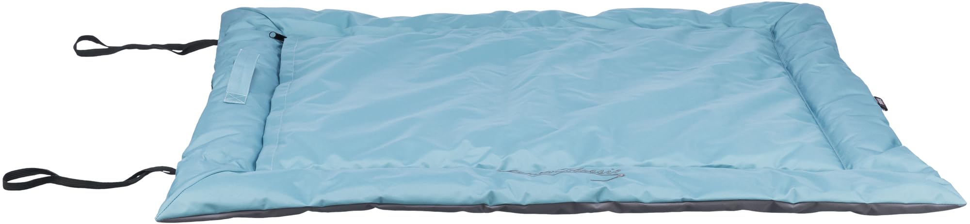TRIXIE Koc podróżny Samoa Classic, 85 × 70 cm, lodowy błękit/szary - 28265