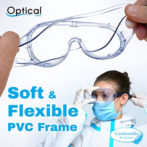 Safety Goggles | Fda Registered | Anti-Fog Design | Fits Over Glasses | Scratch Resistant | Medical Goggles | Lab Goggles | Science, Biology, Chemistry, Work, Nurse #TOP2