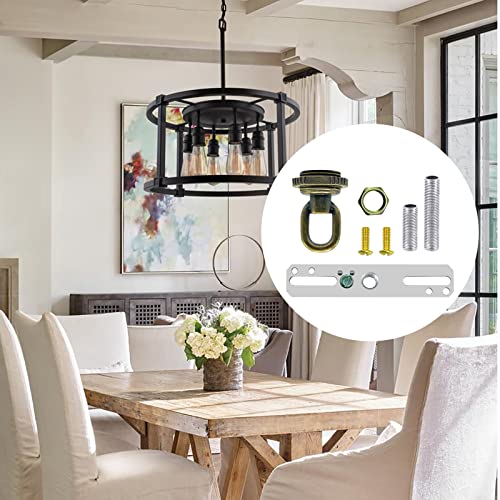 Ecudis Light Fixture Cross Bar Kit, Lamp Screw Collar Canopy Handware Set (Antique Brass, Pack Of 1) #TOP3