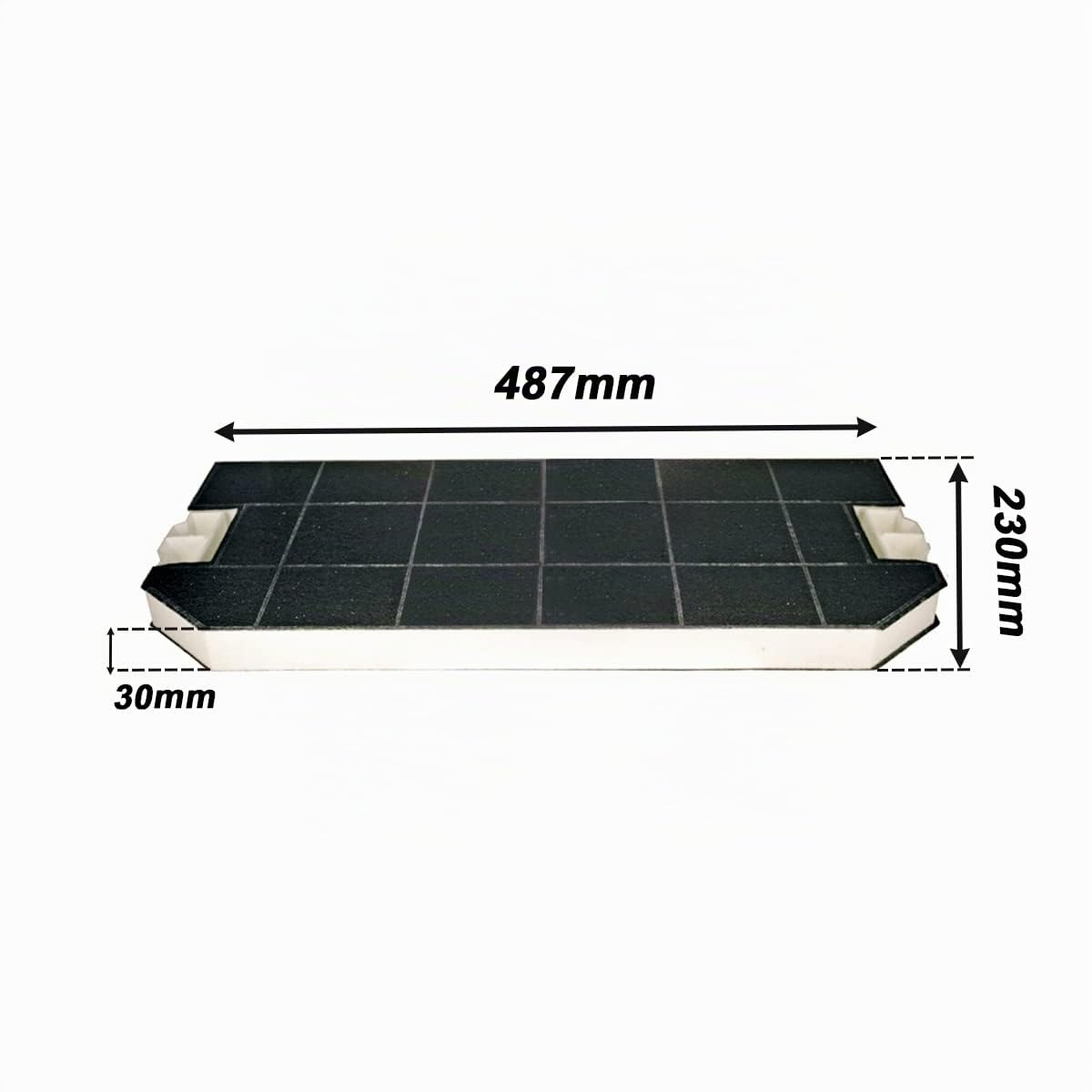 EVAYP/Aktivkohlefilter / 460367 00460367 DHZ3300 LZ33000 Z5146X0 537310 / Passend für Bosch Siemens Neff Küchenhauben