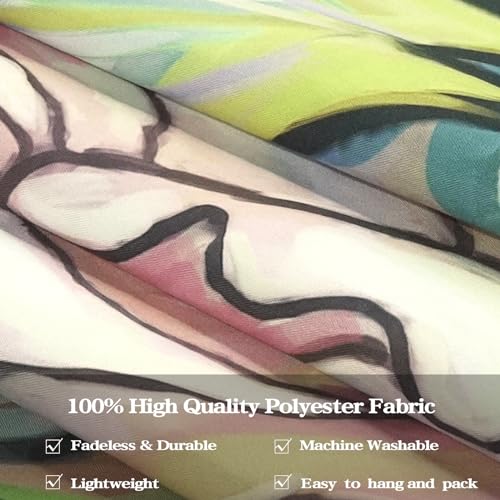Neasow Colorful Floral Tapestry Wall Hanging, Bright Boho Fabric Blossom Tapestries thumb #5