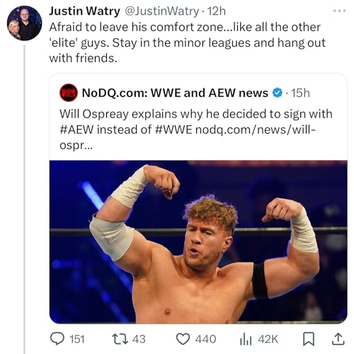 Your Stupid Tweets on: Will Ospreay, Chris Benoit/Bray Wyatt, WWE/AEW, Bayley/Naomi/Tamina/Mercedes