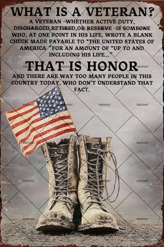 Vintage What Is a Veteran Sign