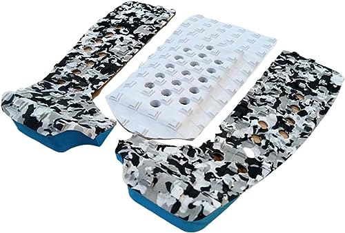 Generic Surfboard Traction Pad, Tail Pad Non Slip Surf Strong Grip Water Sports Decks Pad Deck Grip Mat for Skimboard Surfing Canoe Kiteboard Boat (Camo 33x31.5x0.5cm)