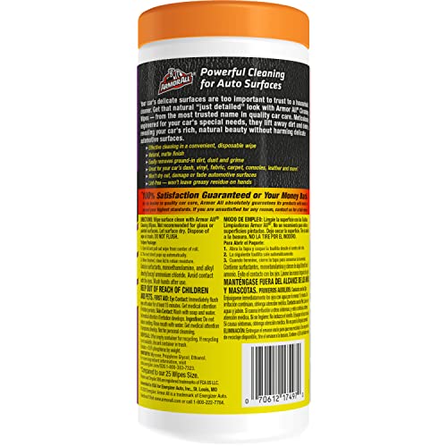 Armor All Interior Car Cleaning Wipes, Car Wipes For Dirt And Dust, 30 Count #TOP6