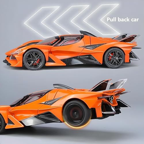 Image of 1:32 Scale Apollo Evo Super Car - Exclusive Alloy Metal Pullback Toy with Openable Doors, Lights, and Music for Kids 【Colors as Per Stock】