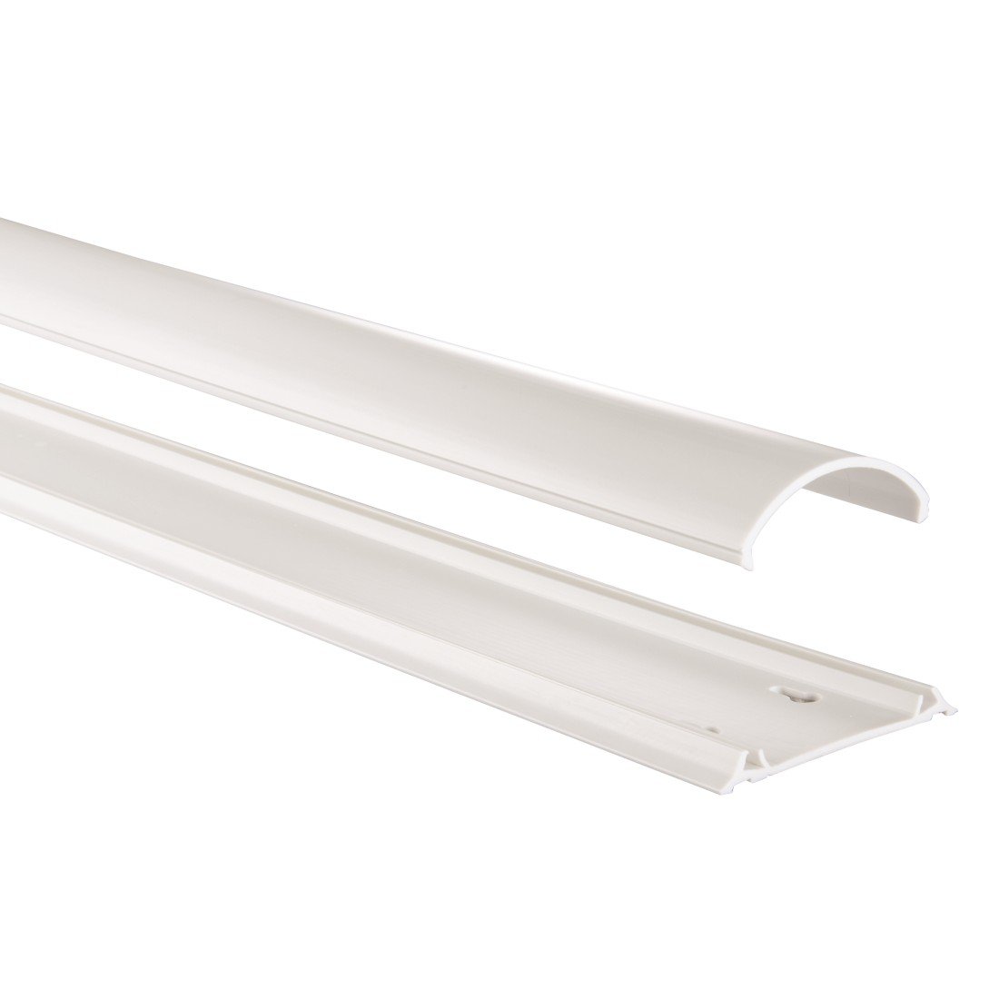 Hama Chemin de câble (en PVC, Semi-Circulaire, 100 x 7 x 2,1 cm) Blanc