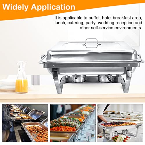 image for PRIJESSE 8QT Chafing Dish Buffet Set Stainless Steel Food Warmer Chafe