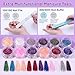 Beginners Nail Kit Acrylic Set: Professional Ultra-fine Acrylic Powder Kit with Everything - Starter Set with 600 Nail Tips Glitter Powder Nail Glue & Remover - Nail Art Supplies for DIY Home Salon