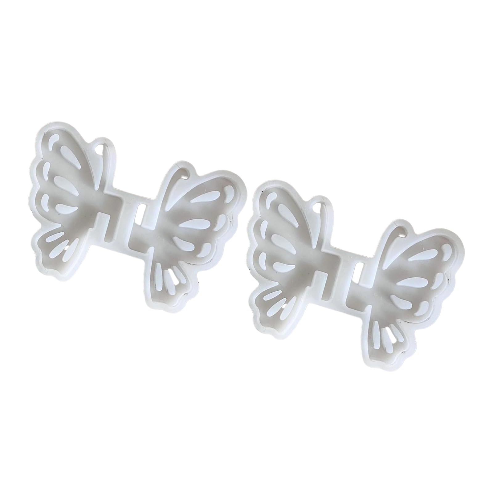 carotoe 2Pcs Hollowed Butterfly Silicone Molds for Soap Candy Chocolate Fondant Molds Epoxy Resin Silicone Home Kitchen Baking Mold