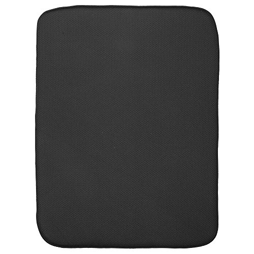 InterDesign iDry Tapete de cocina, Alfombrilla escurreplatos extragrande y gruesa de poliéster...