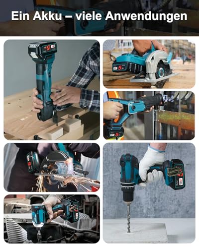 2X Waitley 5500mAh 18V akku für Makita BL1850 BL1860B BL1840 BL1830 BL1820B BL1815 – Kompatibel mit Makita 18V Elektrowerkzeugen